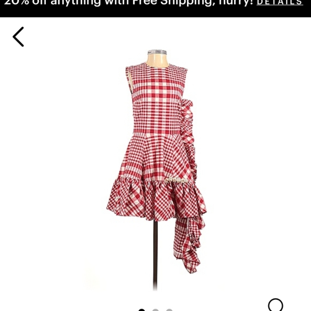 Simone Rocha x H&M gingham dress xxs